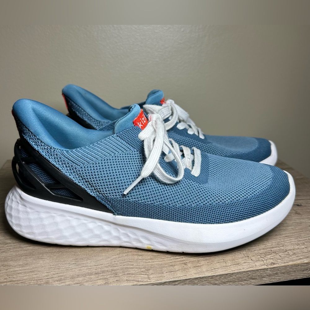 Kizik Athens Hands Free Comfort Shoe Unisex Sneaker Mens 6 Womens 7.5 Deep Sea
